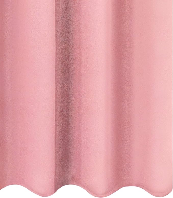 LEMOMO Pink Thermal Blackout Curtains/52 x 95 Inch/Set of 2 Panels Room - Image 8