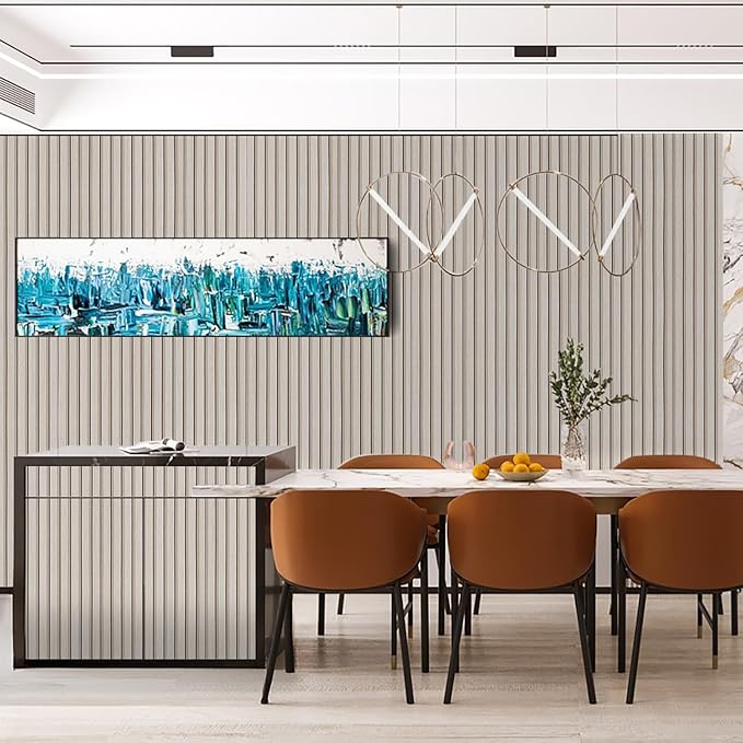 Wood Slat Wallpaper Peel and Stick Dead Wood Color 17.5x100 Inch Flat Finish - Image 4