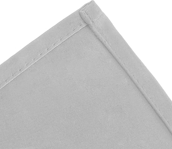 LEMOMO Blackout Curtains 66 x 84 inch/Light Grey Curtains Set of 2 - Image 8