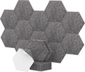 12 Pack Hexagon Acoustic Panels, TONOR 12"x 10"x 0.4" High Density Sound Proof by TONOR