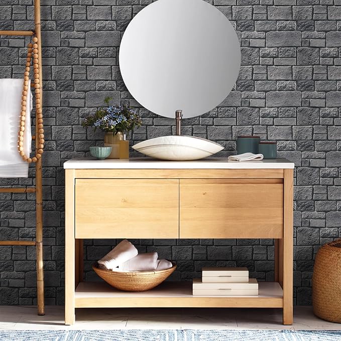 Commomy 3D Faux Stone Peel and Stick Wall Tiles - Image 8