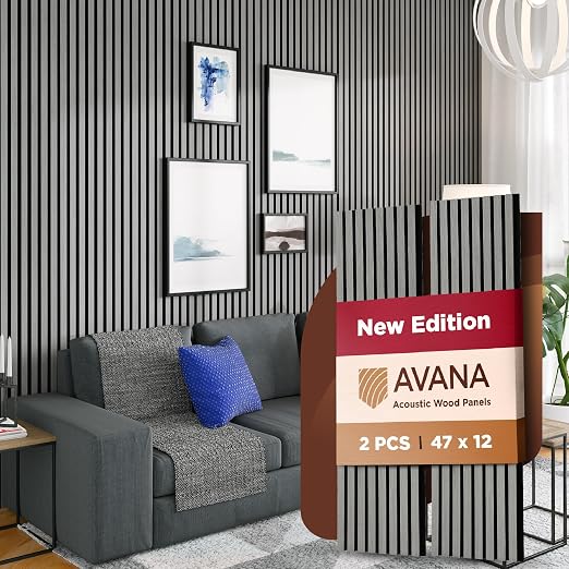 Avana Acoustic Wood Wall Panels – 47.2 X 12.6 Inch Gray Oak Acoustic Panels 2 by AvanaHome