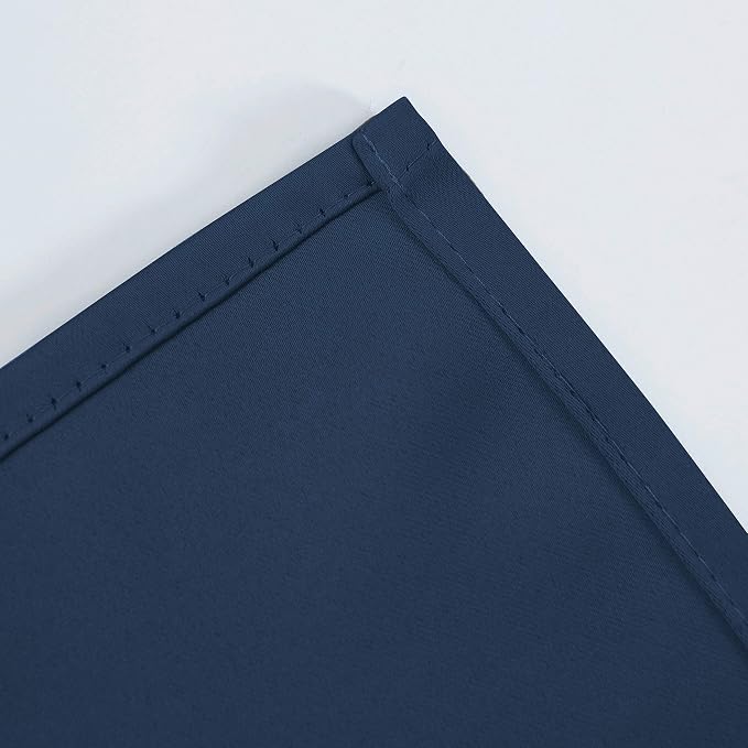 LEMOMO Navy Blue Blackout Curtains 42 x 54 Inch Length Set of 2 Panels Grommet - Image 8