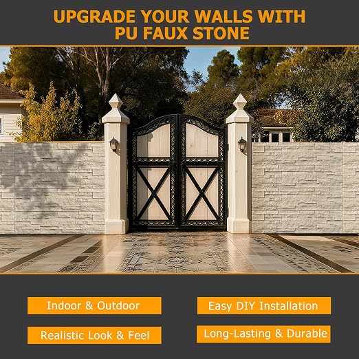 ROOMTEC 6-Packs Faux Stone Wall Covering Panels - Image 8