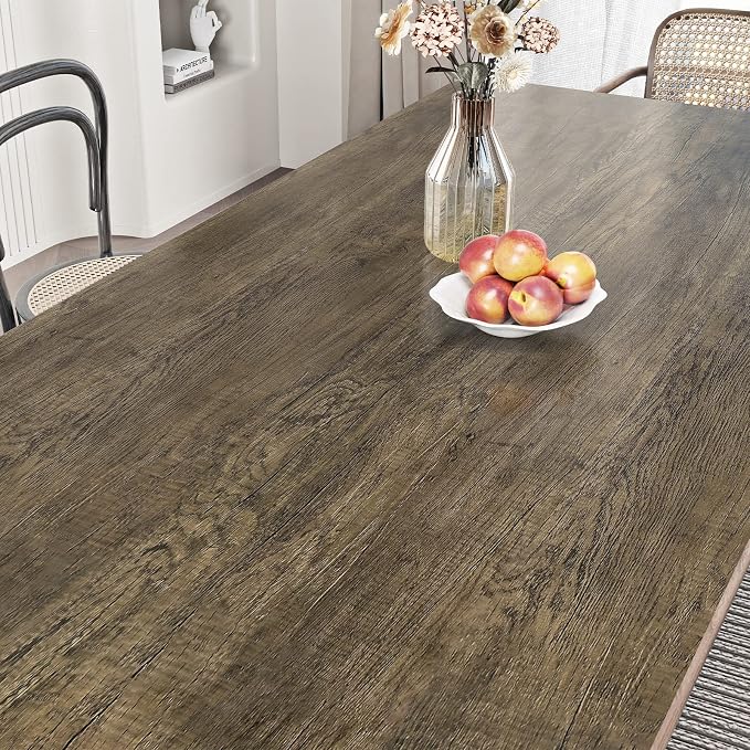 WESTICK Brown Wood Peel and Stick Countertop Wallpaper Waterproof Wood Contact - Image 2