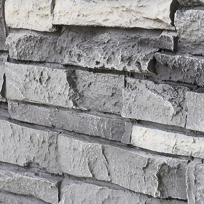 1.77 Inch Deep 3D Faux Stone Panels Stucco Wall Cover Rustic Stone Veneer - Image 4