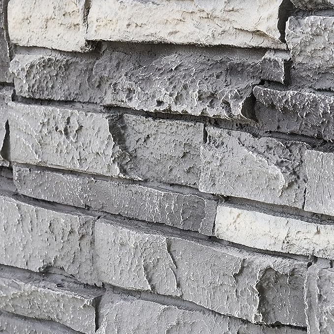 Faux Stone Wall Panels 1-Pack PU Stone Veneer Siding, Mortarless Faux Rock - Image 4