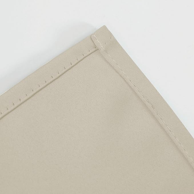LEMOMO Light Beige Thermal Blackout Curtains/52 x 108 Inch/Set of 2 Panels Room - Image 8
