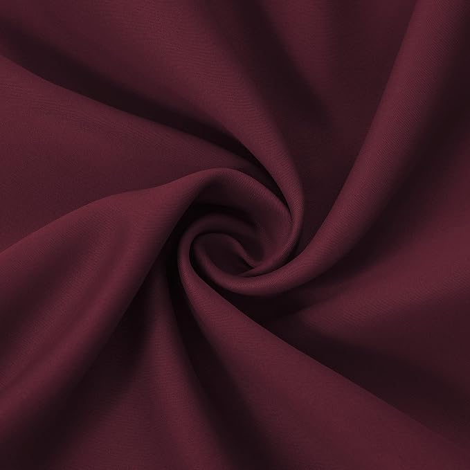 LEMOMO Burgundy Red Blackout Curtains/42 x 72 Inch/Set of 2 Panels Room - Image 5