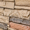 1.77 Inch Deep 3D Faux Stone Sample Panel Artisan Hand Painted Stacked Stone by Wallwell