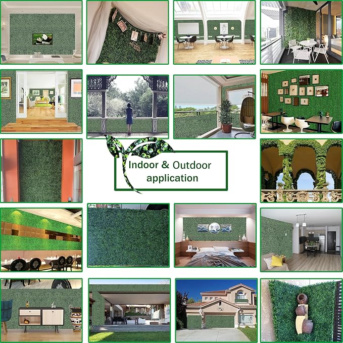 ODTORY Artificial Grass Wall Panel Backdrop, 10 X 10 in 24P UV-Anti Greenery - Image 5