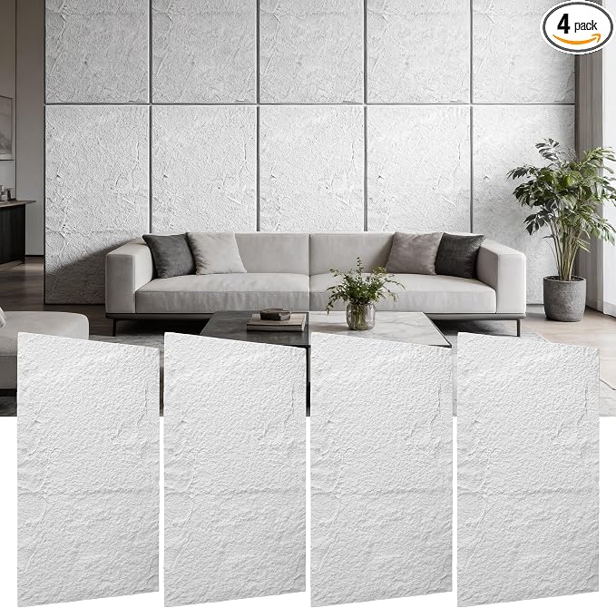 3D Faux Stone Wall Panels, Waterproof Stone Texture Panels by KERTY
