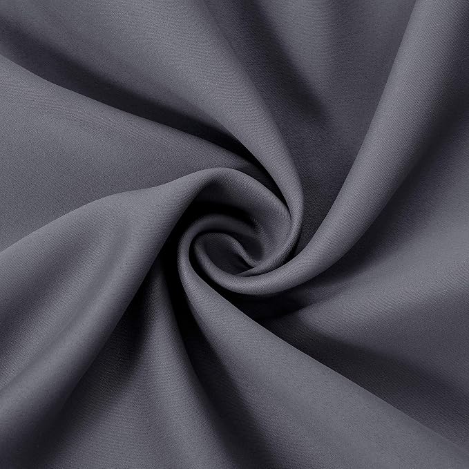 LEMOMO Grey Thermal Blackout Curtains/52 x 108 Inch/Set of 2 Panels Room - Image 5