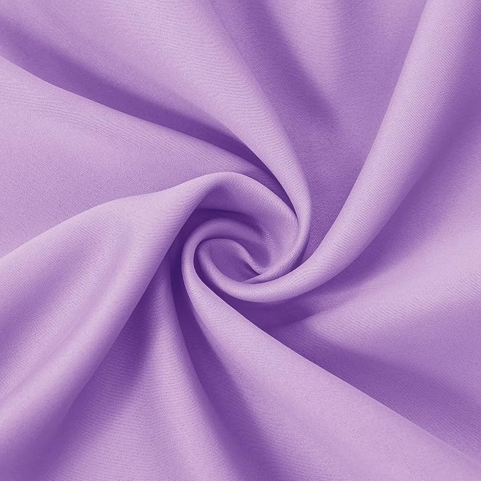 LEMOMO Lavender Blackout Curtains 52 x 54 Inch Length/Set of 2 Curtain - Image 5